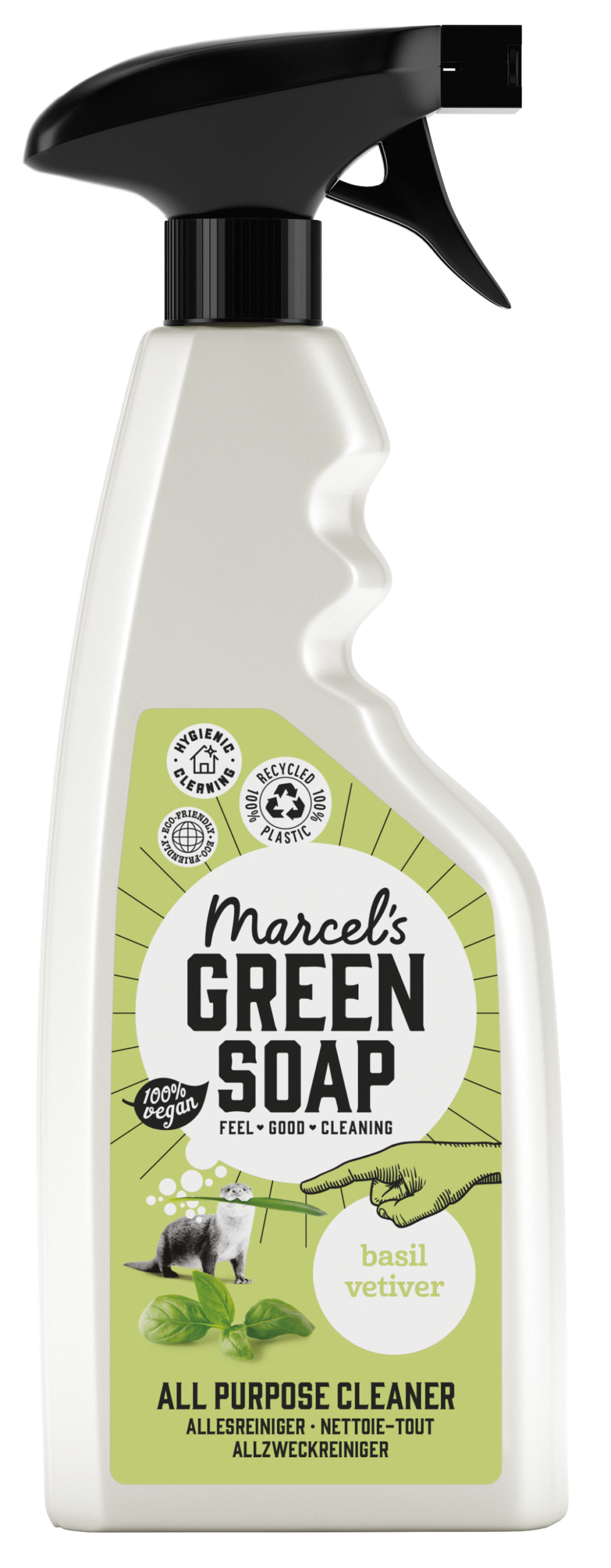 Marcel's Green Soap Allesreiniger spray basilicum & vetiver