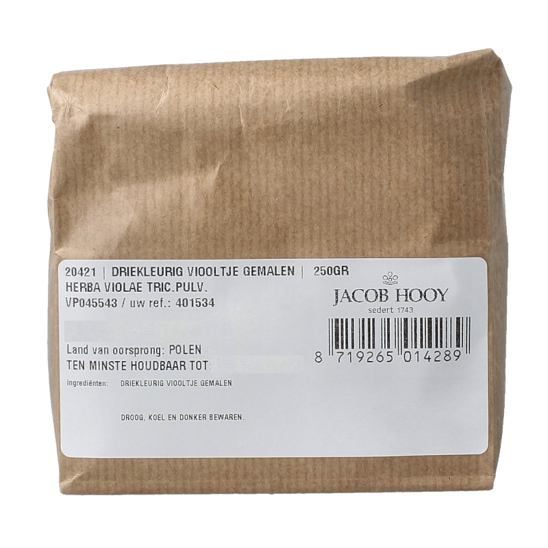 Jacob Hooy Driekleurig viooltje gemalen