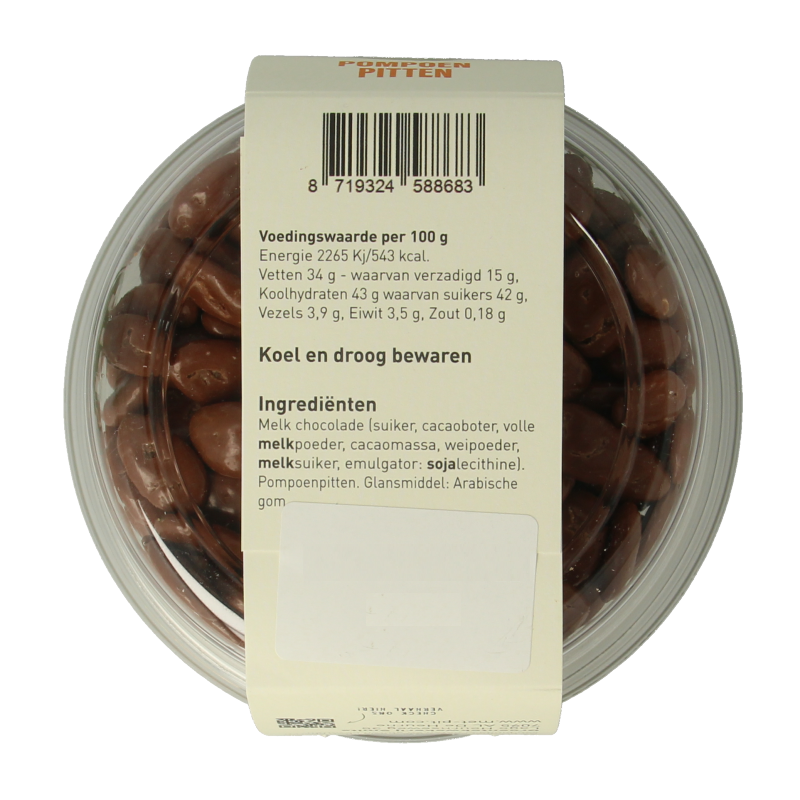 Met PIT Pompoenpitten melkchocolade - Afbeelding 3