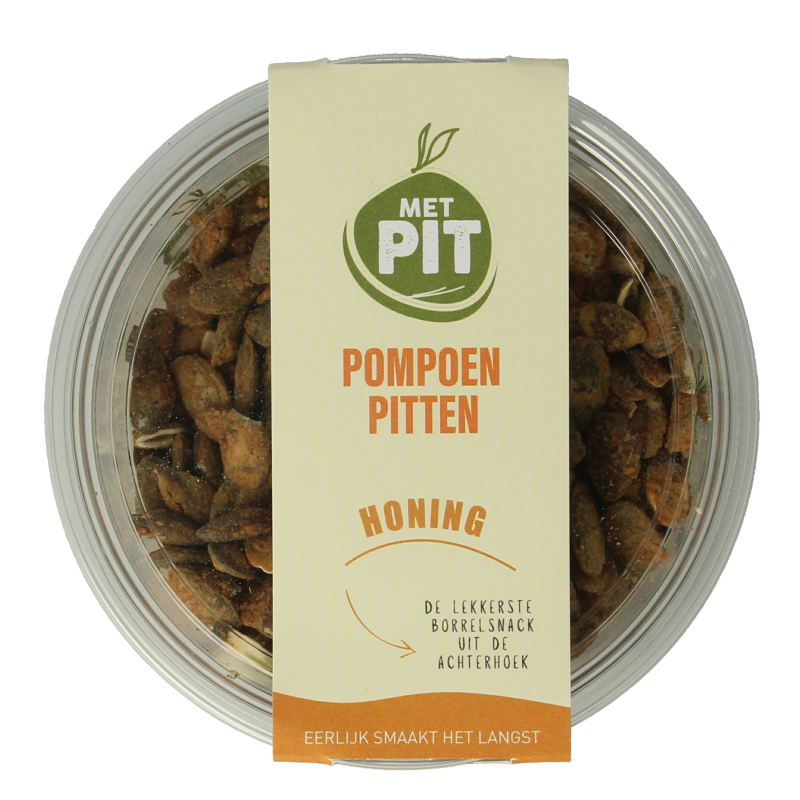 Met PIT Pompoenpitten honing