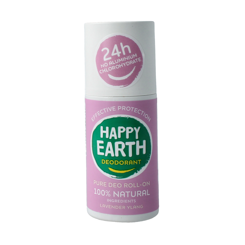 Happy Earth Pure deodorant roll-on lavender ylang
