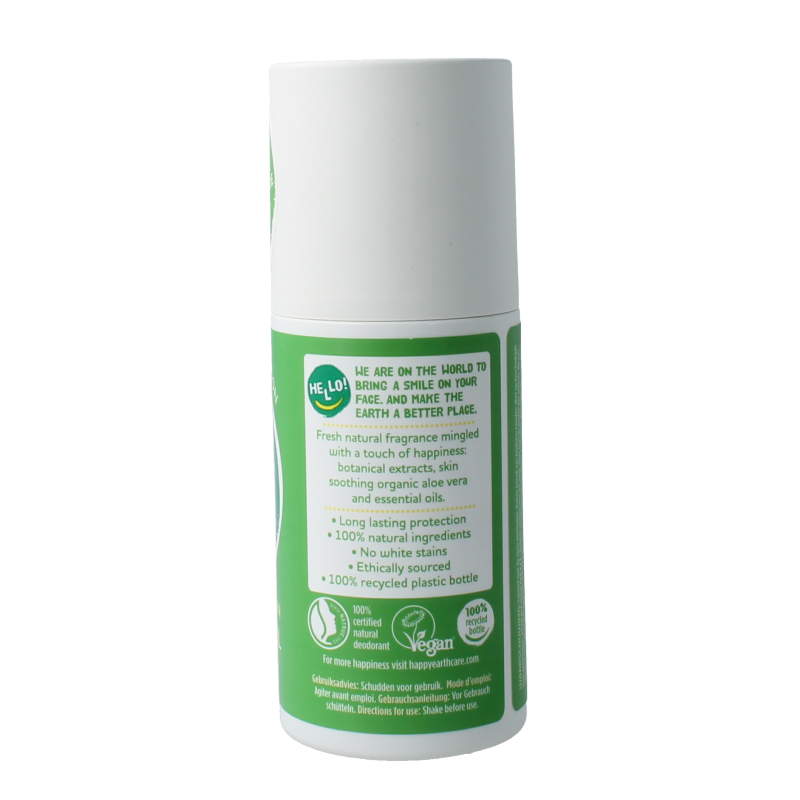 Happy Earth Pure deodorant roll-on cucumber matcha - Afbeelding 3