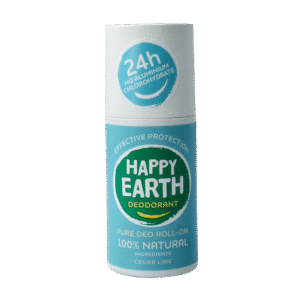 Happy Earth Pure deodorant roll-on cedar lime