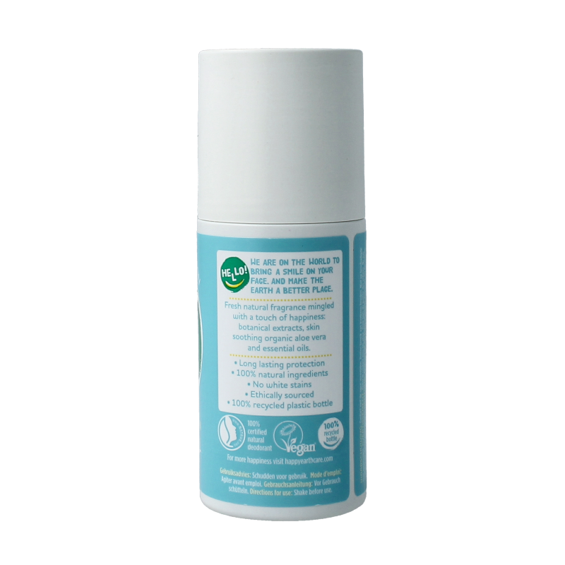 Happy Earth Pure deodorant roll-on cedar lime - Afbeelding 3