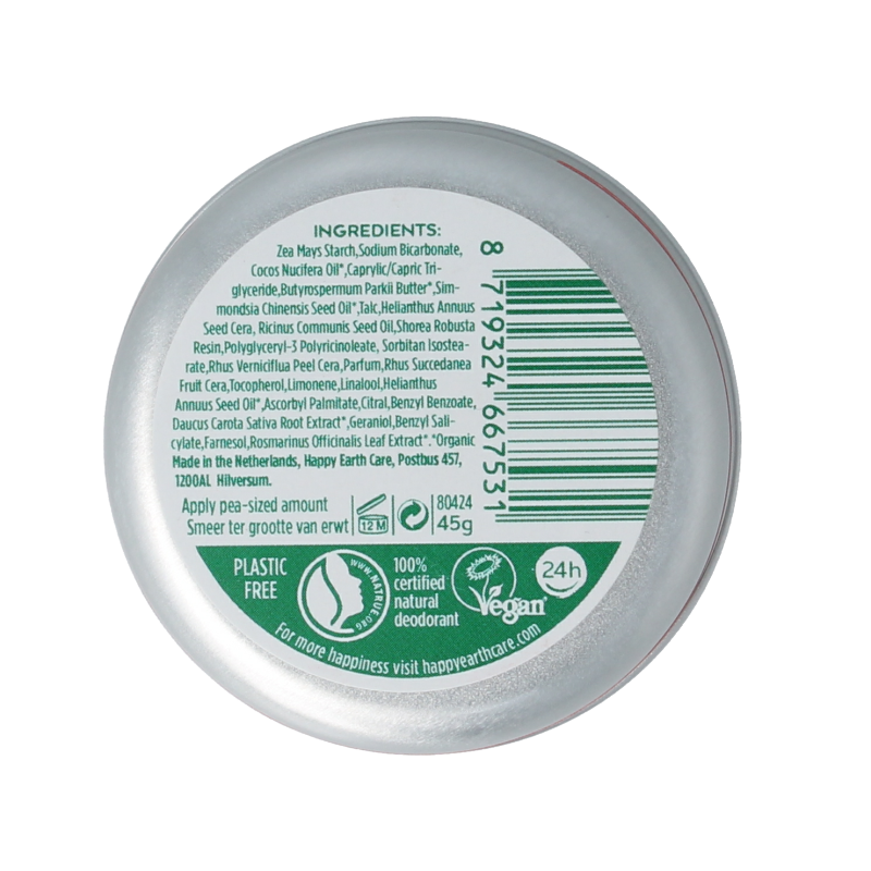 Happy Earth Pure deodorant balm floral patchouli - Afbeelding 2