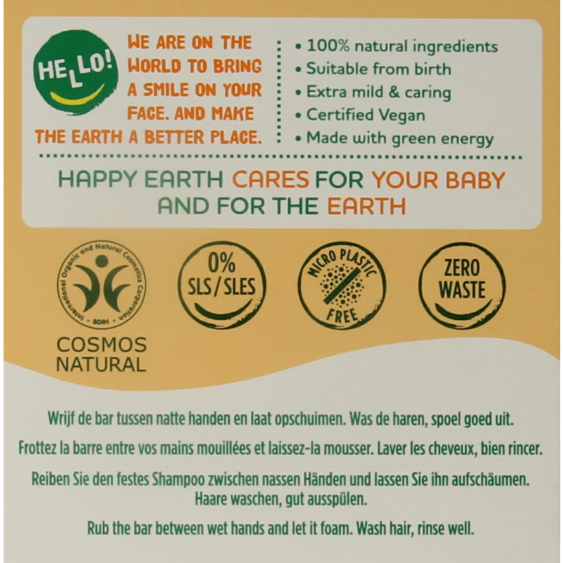 Happy Earth Shampoobar voor baby & kids - Afbeelding 5