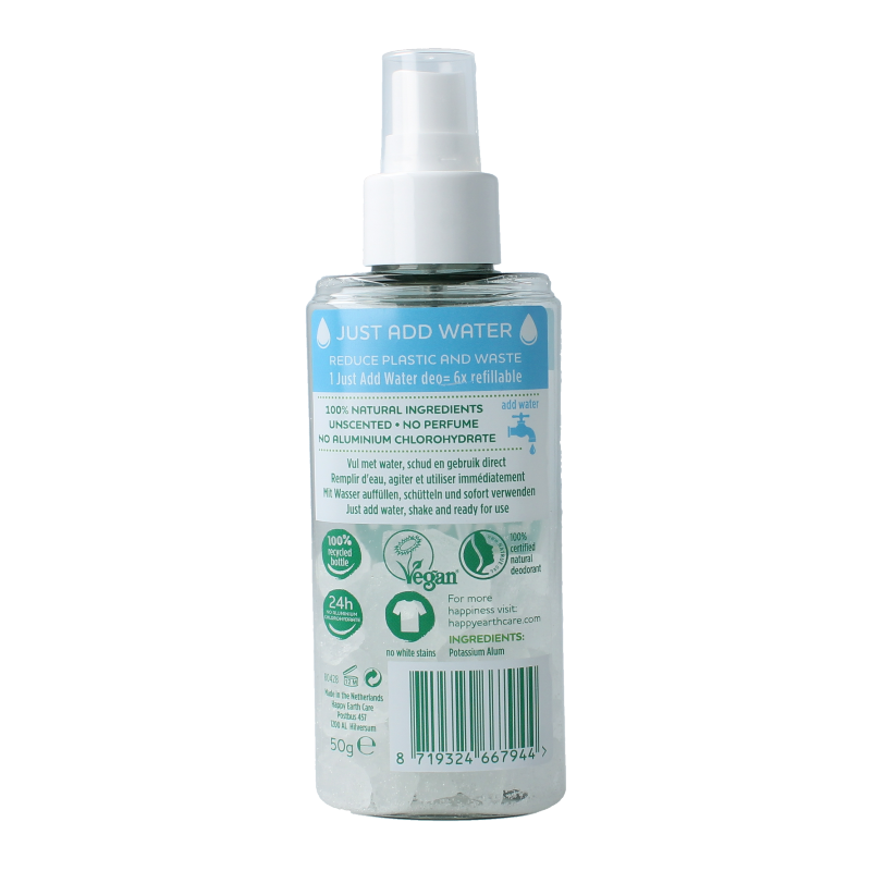 Happy Earth Natuurlijke just add water unscented spray - Afbeelding 2
