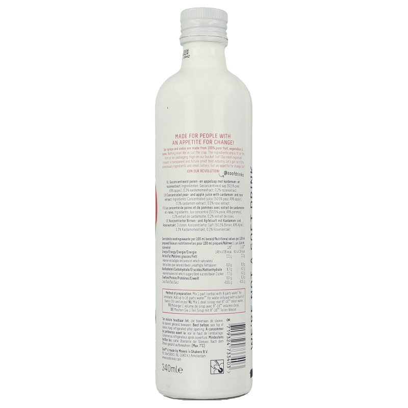 Soof Drinks Siroop kardemom peer & appel - Afbeelding 2