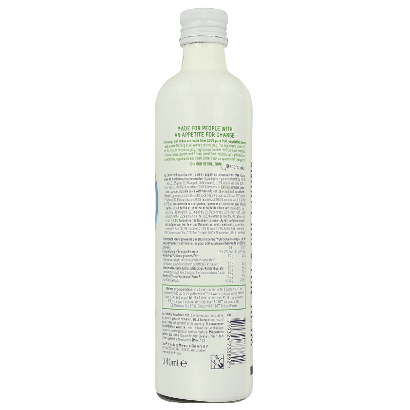 Soof Drinks Siroop zwarte thee limoen & munt - Afbeelding 2