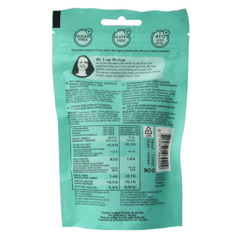 Food2Smile Gimme gummy mix suikervrij lactosevrij - Afbeelding 2