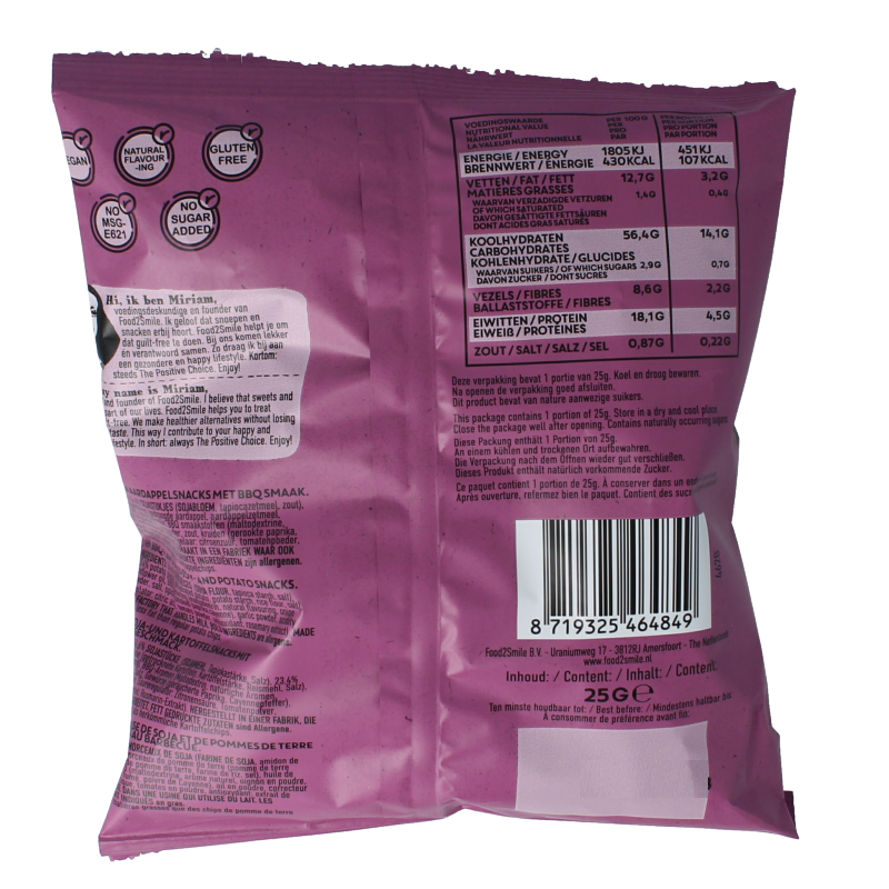 Food2Smile Popped chips barbeque - Afbeelding 3