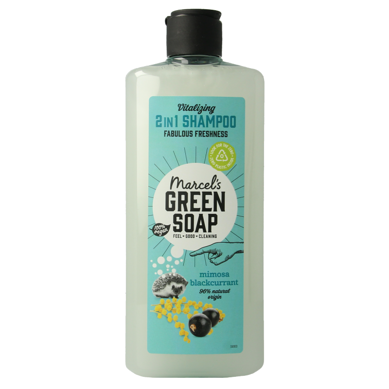 Marcel's Green Soap Shampoo & conditioner 2in1 mimosa zwarte bes