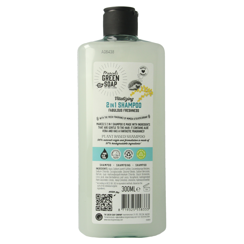 Marcel's Green Soap Shampoo & conditioner 2in1 mimosa zwarte bes - Afbeelding 2