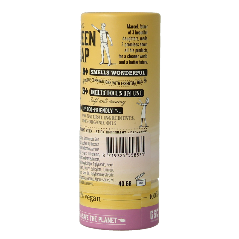 Marcel's Green Soap Deodorant stick vanilla & cherry blossom - Afbeelding 2