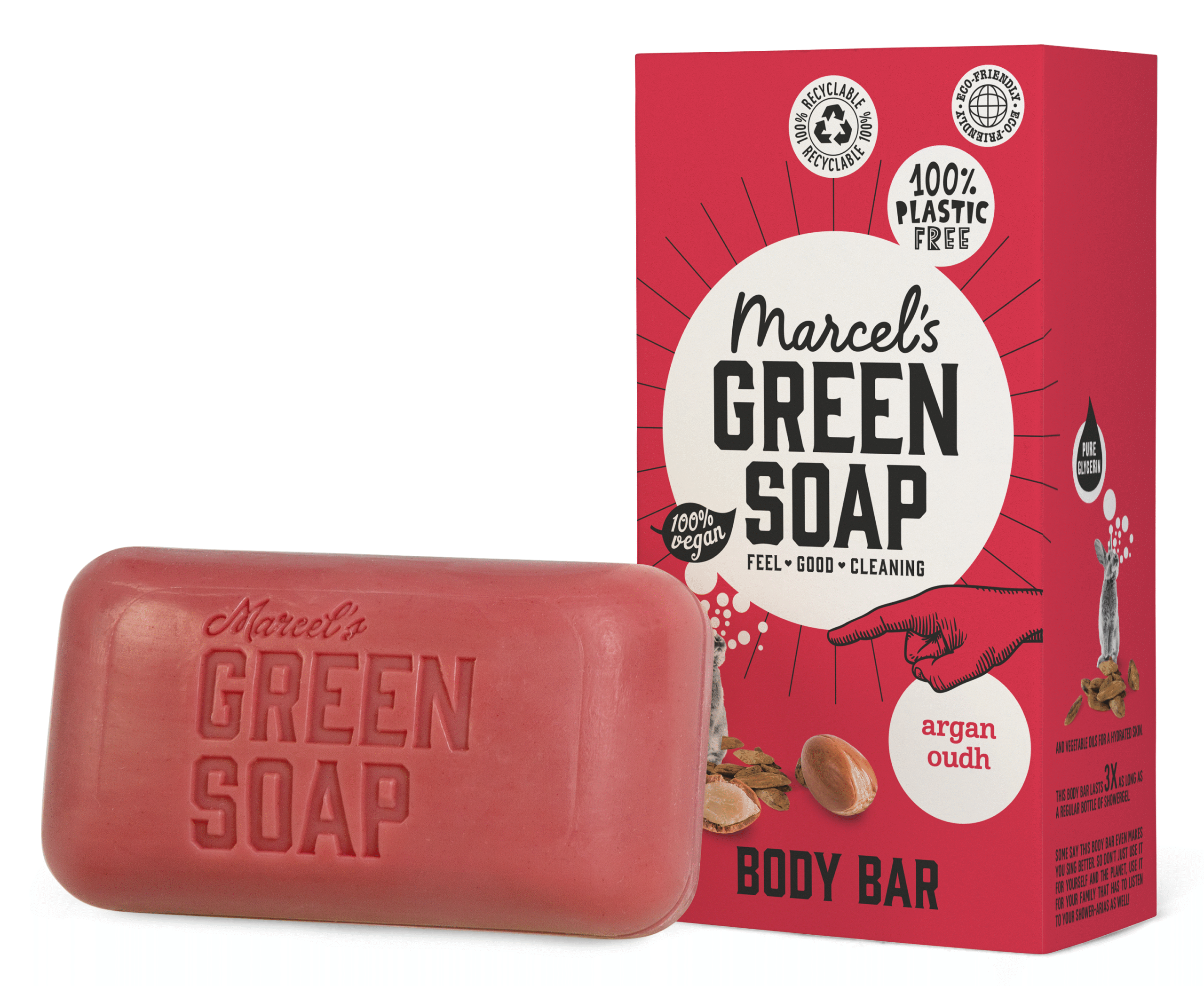Marcel's Green Soap Shower bar argan & oudh - Afbeelding 2