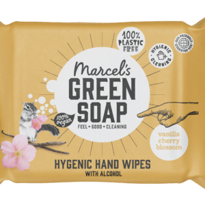 Marcel's Green Soap Hand wipes vanilla & cherry blossom bio