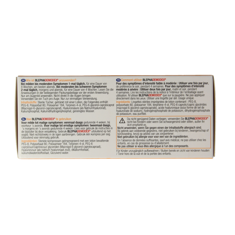 Diversen Blephademodex reiniging tissues - Afbeelding 5