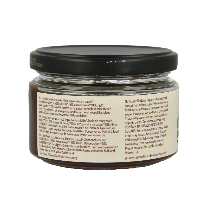 No Sugar Daddies Chocopasta mylk bio - Afbeelding 2