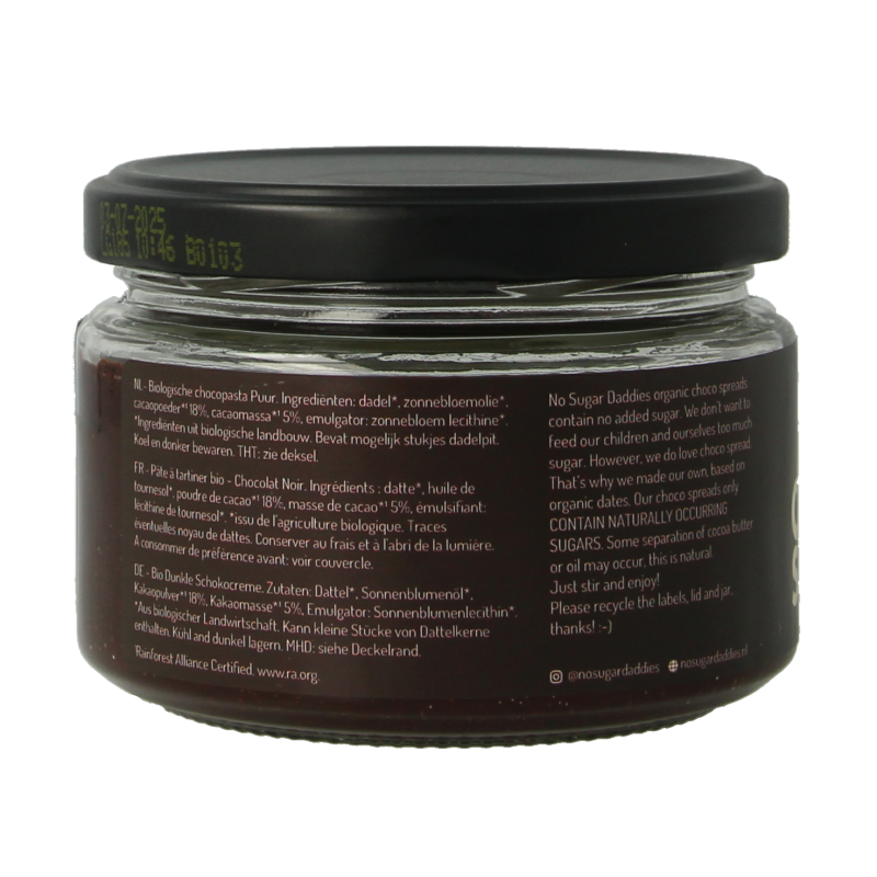No Sugar Daddies Chocopasta puur bio - Afbeelding 2
