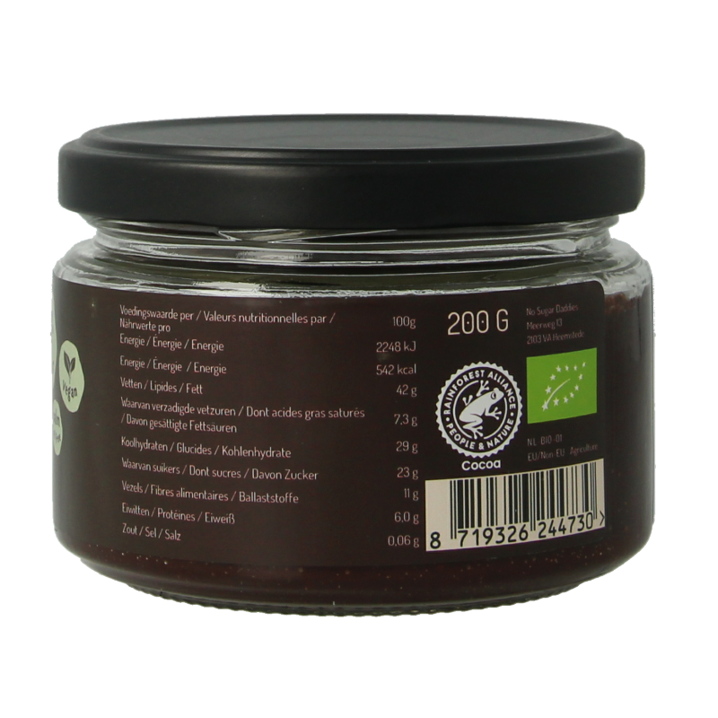 No Sugar Daddies Chocopasta puur bio - Afbeelding 3