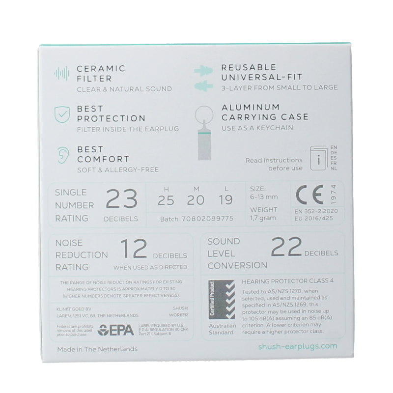 Shush Werk oordoppen - Afbeelding 4