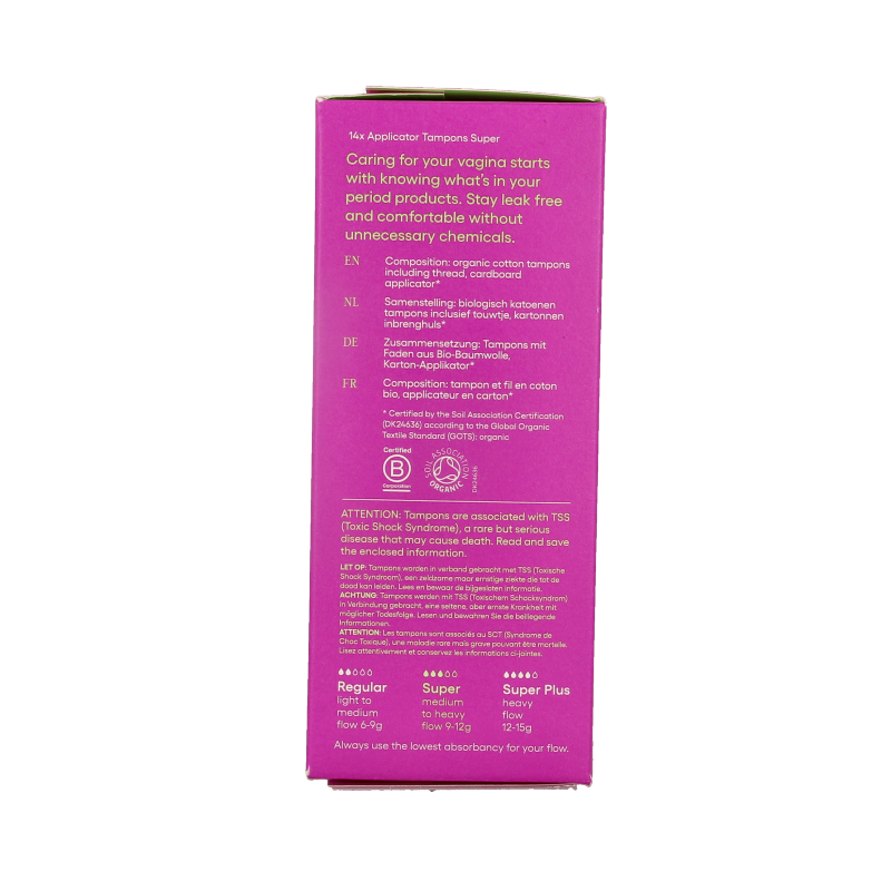 Yoni Tampons super met applicator - Afbeelding 2