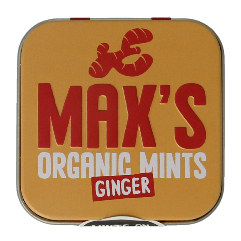 Max mints Ginger blikje vierkant bio