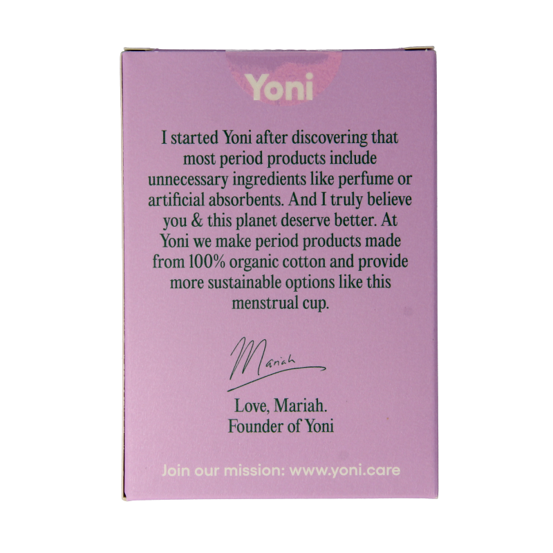 Yoni Menstruatiecup maat 1 - Afbeelding 3