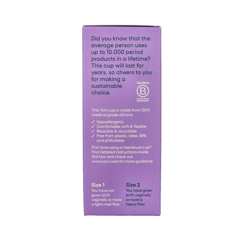 Yoni Menstruatiecup maat 2 - Afbeelding 2