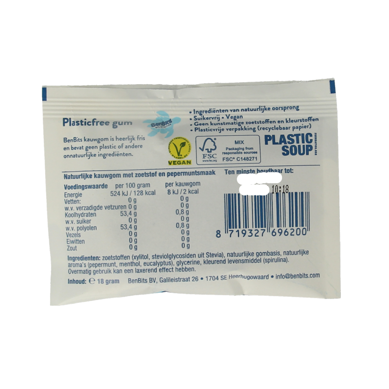 BenBits Peppermint single zakje - Afbeelding 2