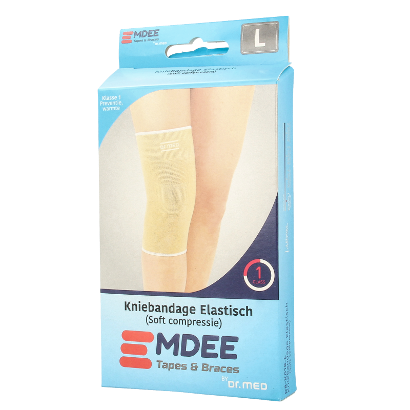 Emdee Elastic support knie maat L huidskleur - Afbeelding 2