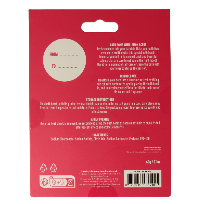 EasyToys Badbruisbal spank me - Afbeelding 2