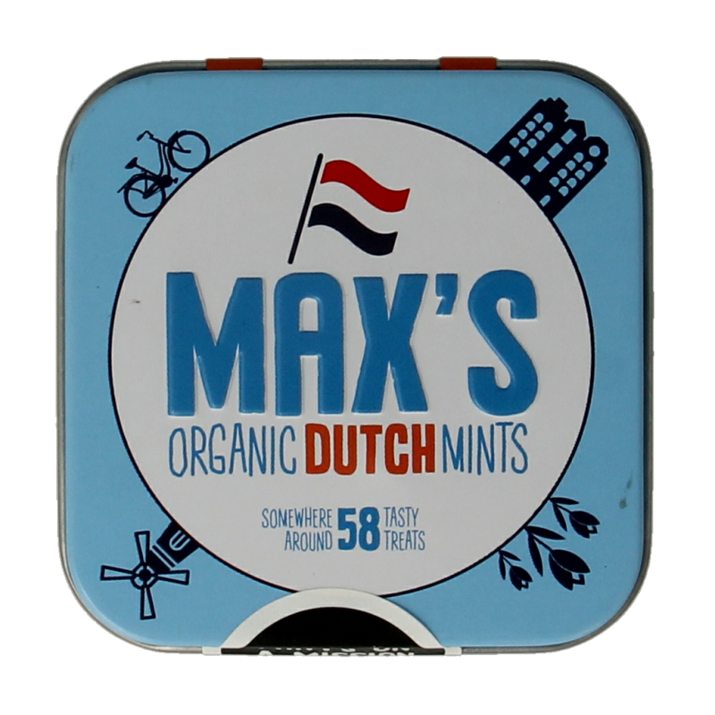 Max mints Dutch blikje vierkant bio