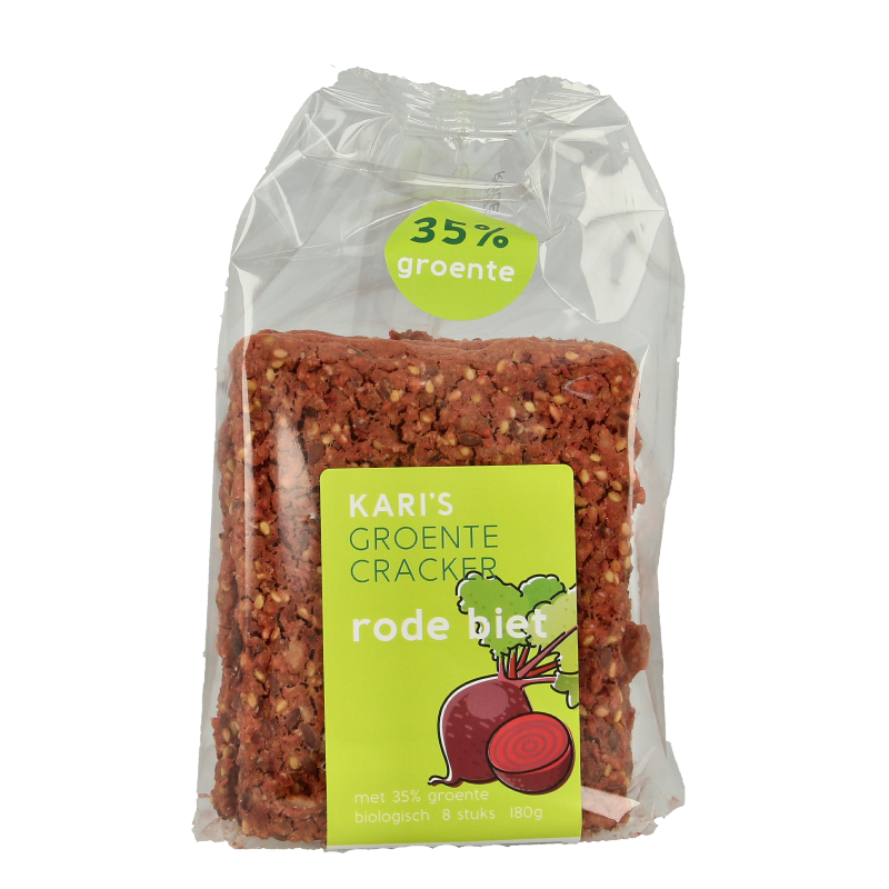 Kari's Crackers Groentecracker rode biet bio