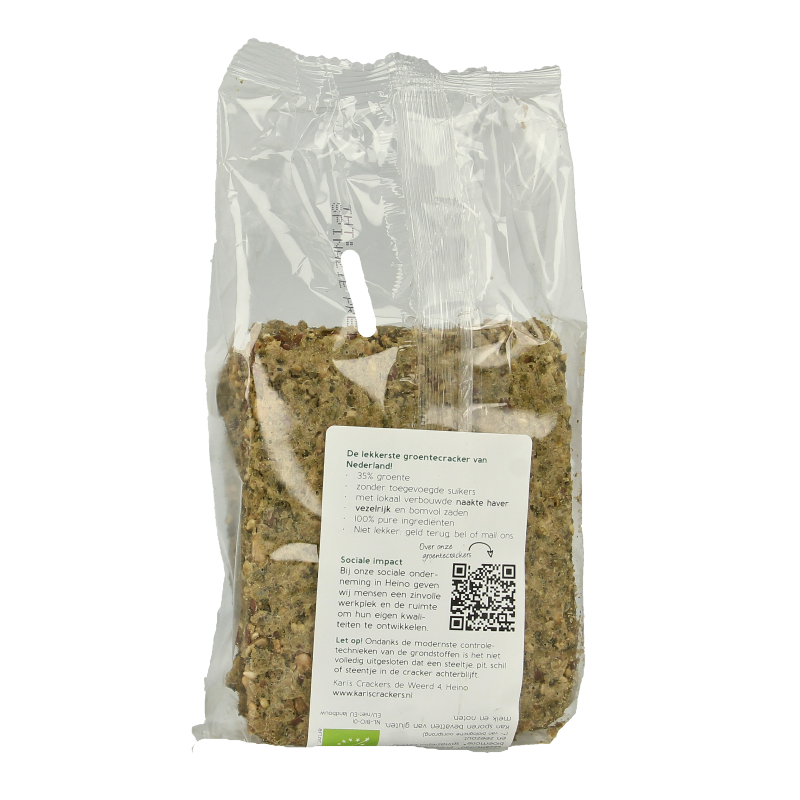 Kari's Crackers Groentecracker spinazie prei bio - Afbeelding 2