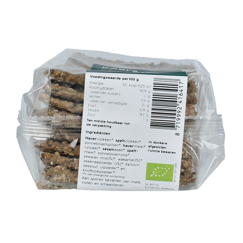 Kari's Crackers Knekkebrod zeewier bio - Afbeelding 3