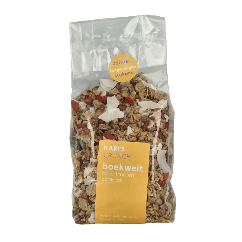 Kari's Crunch Granola boekweit rood fruit bio