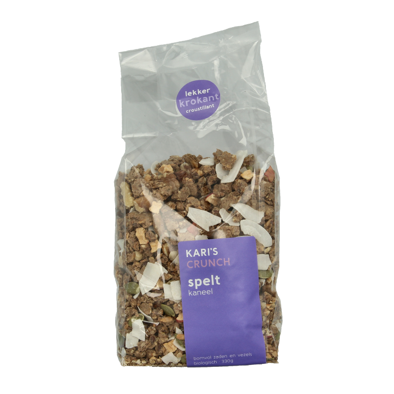 Kari's Crunch Granola spelt kaneel bio