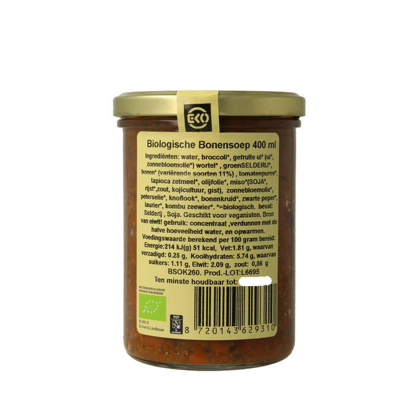 Kleinstesoepfabriek Italiaanse bonensoep bio - Afbeelding 2