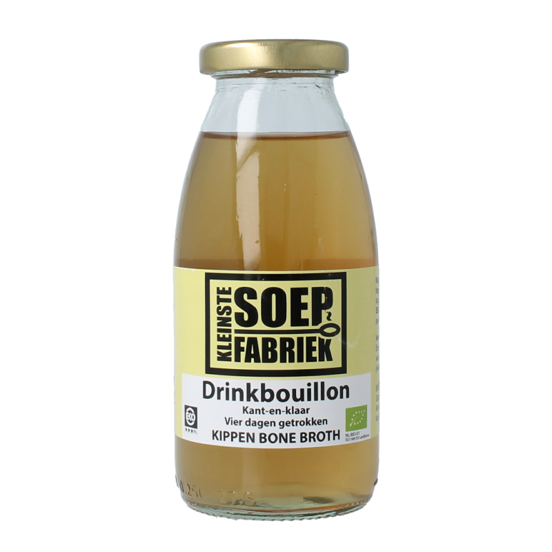 Kleinstesoepfabriek Drinkbouillon kip bio