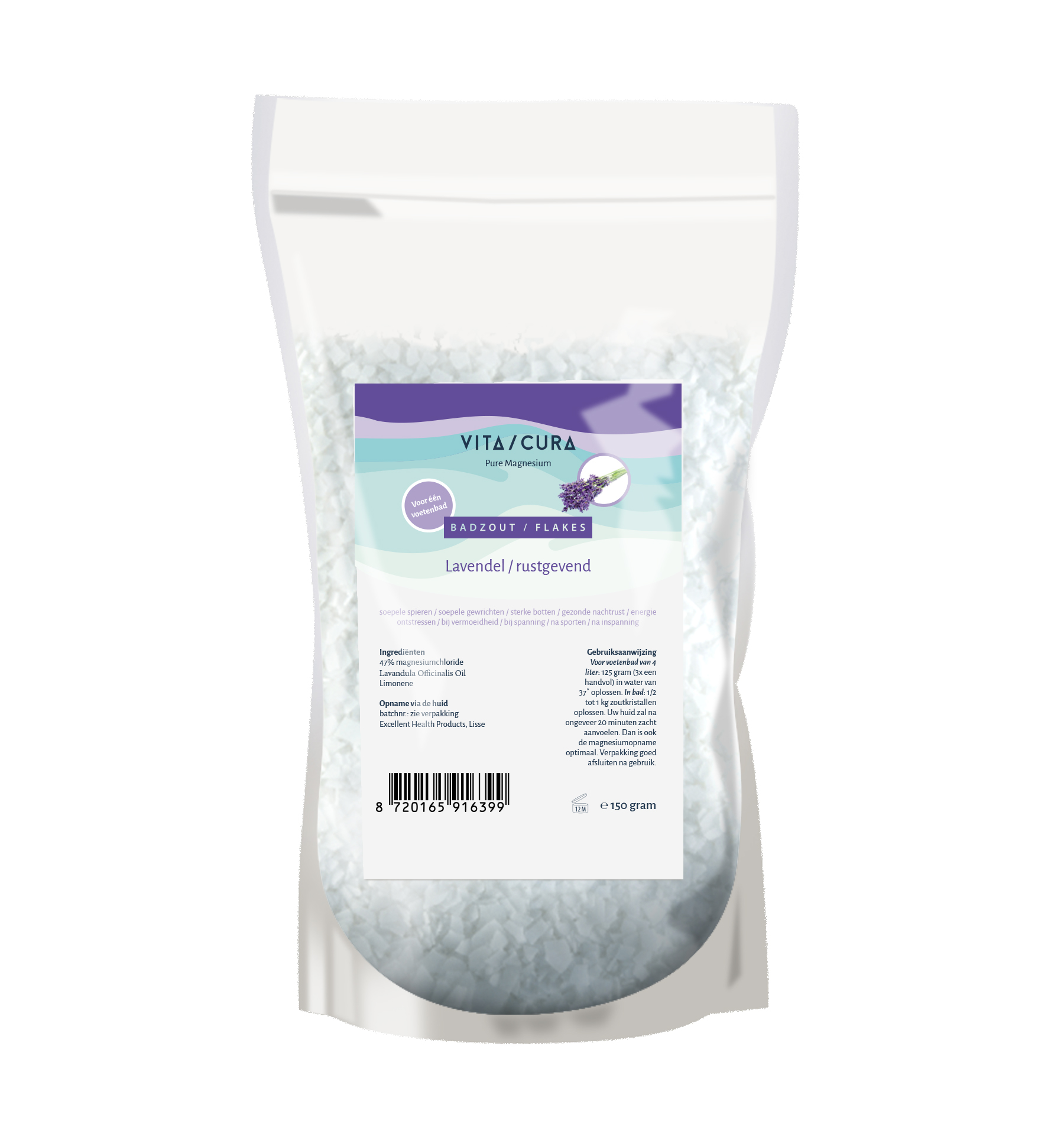 Vitacura Magnesium zout flakes lavendel