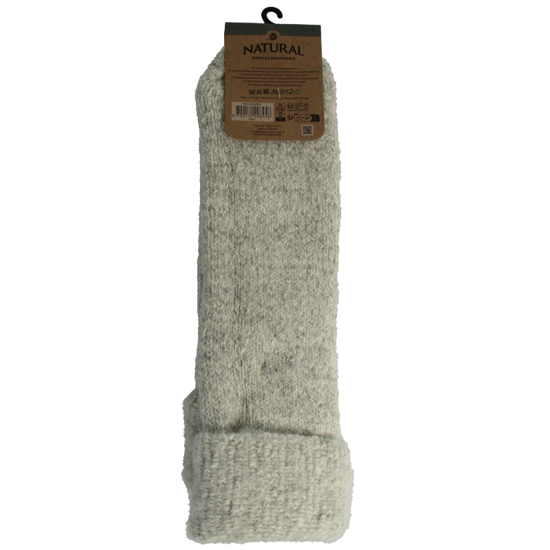 Apollo Slofsok anti slip unisex grijs/beige maat 43-46 - Afbeelding 2