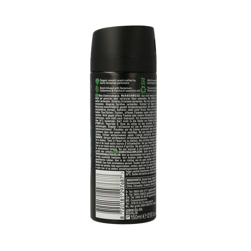 AXE Deodorant bodyspray kenobi green geranium - Afbeelding 3