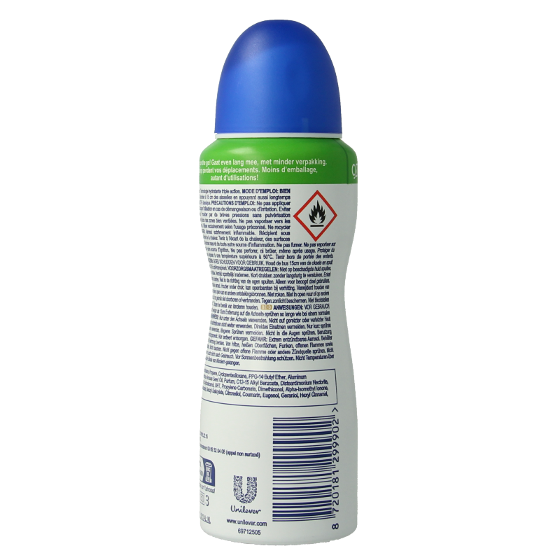 Rexona Deodorant spray compressed original - Afbeelding 2