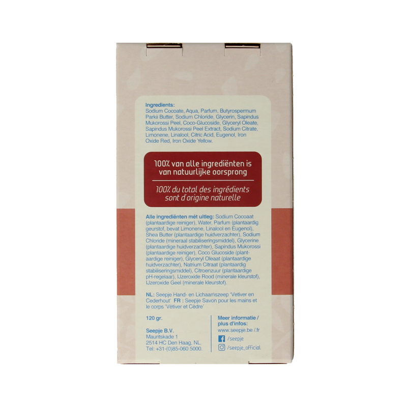 Seepje Hand en lichaamszeep vetiver cederhout - Afbeelding 3
