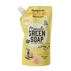 Marcel's Green Soap Showergel vanille & kersenbloesem navulling