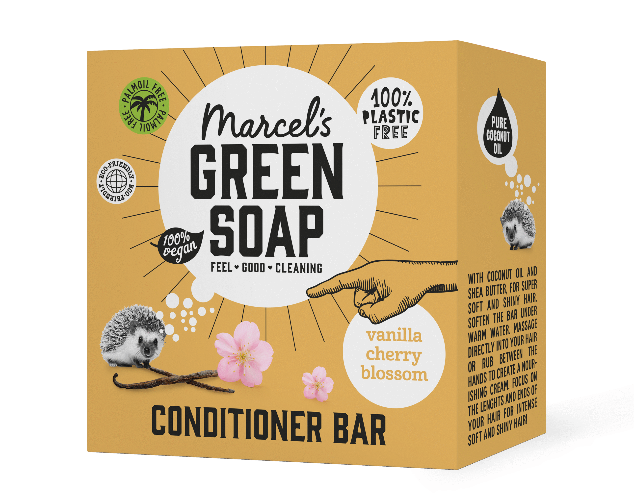 Marcel's Green Soap Conditioner bar vanilla & cherry blossom - Afbeelding 5