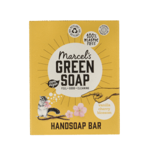 Marcel's Green Soap Handzeep bar vanille & kersenbloesem
