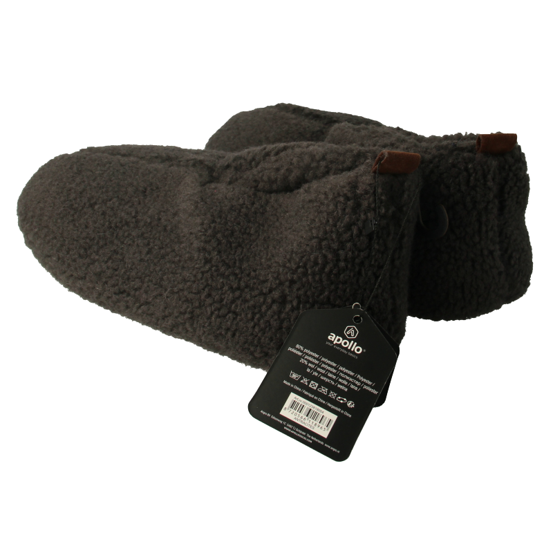 Apollo Slof dames teddy antraciet 37/38 - Afbeelding 2