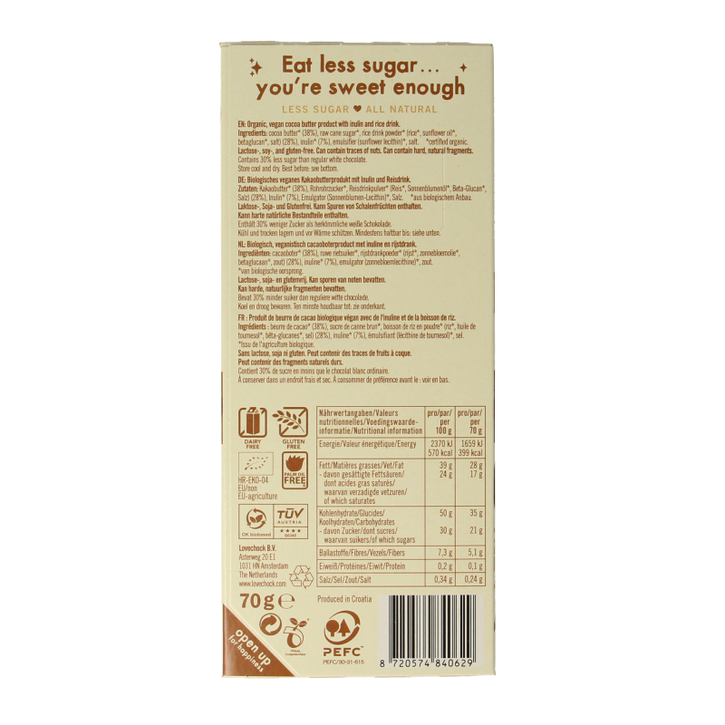 Lovechock Bliss smooth delight bio - Afbeelding 2